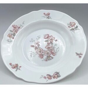 Arcopal Florentine Soup Pasta Bowl (s) Pink‎ Flowers France